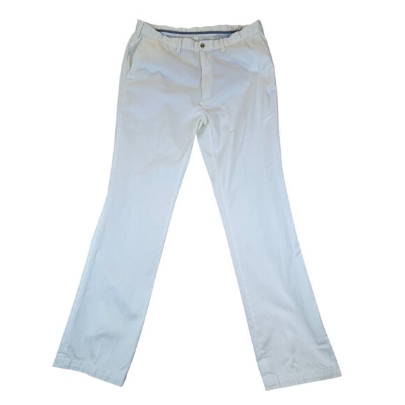 Polo Ralph Lauren Men’s White Dress Pants Flat Front Classic Fit Sz 40T-36 - New - Picture 1 of 10